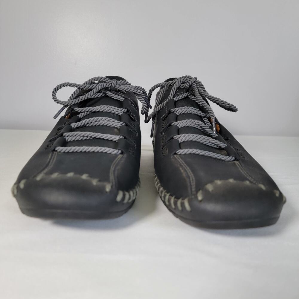 Mens Ankle Loafers EU Sz 46 Black Casual Driving Walking Leisure Cabincore - Picture 9 of 11